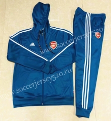 2019-2020 Arsenal Blue Thailand Soccer Jacket Uniform With Hat-CS