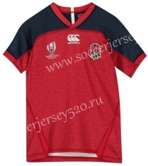 2019 World Cup England Away Red Thailand Rugby Shirt