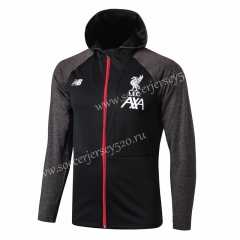 2019-2020 Liverpool Black Thailand Soccer Jacket With Hat-815