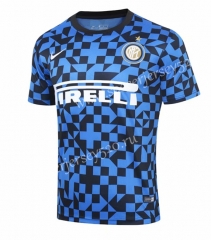 2019-2020 Inter Milan Blue&Black Short-sleeved Thailand Soccer Tracksuit-418