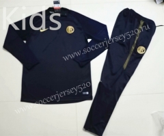 2019-2020 Inter Milan Black Kids/Youth Tracksuit Uniform-GDP