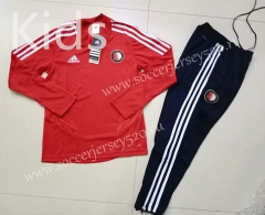 2019-2020 Feyenoord Rotterdam Red Kids/Youth Soccer Tracksuit-GDP