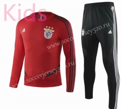 2019-2020 Benfica Red Round Collar Kids/Youth Soccer Tracksuit-GDP