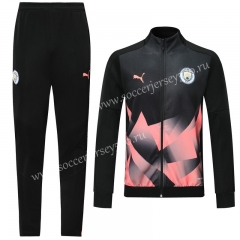 2019-2020 Manchester City Black (Pad printing) Thailand Soccer Jacket Uniform-LH