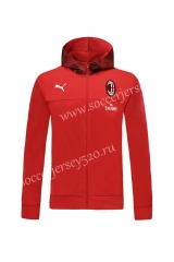 2019-2020 AC Milan Red Thailand Soccer Jacket With Hat-LH