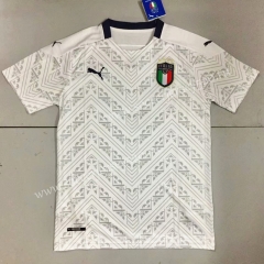 European Cup 2020 Italy Away White Thailand Soccer Jersey AAA