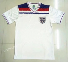 Retro Version 1982 England Home White Thailand Soccer Jersey AAA-LL