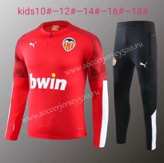 2019-2020 Valencia Red Kids/Youth Soccer Tracksuit-418