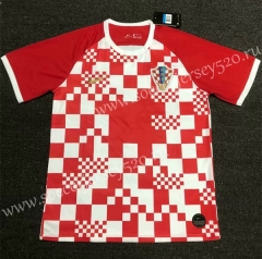 European Cup 2020 Croatia Home Red Thailand Soccer Jersey