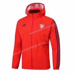 2019-2020 Arsenal Red Trench Coats With Hat-815