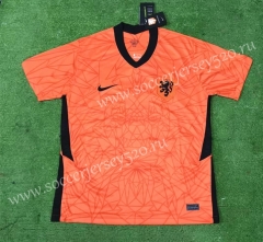 2020 European Cup Netherlands Home Orange Thailand Soccer Jersey AAA
