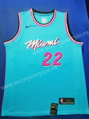 City Edition 2019-2020 Miami Heat Light Blue #22 NBA Jersey