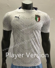Player Version 2020 European Cup Italy Away White Thailand Soccer Jersey AAA