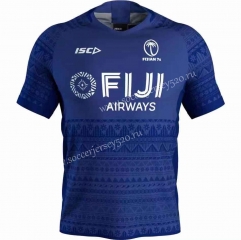2020 Fiji Sevens Blue Training Rugby Shirt
