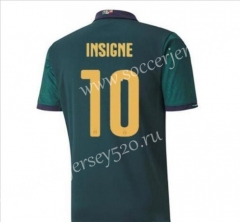 2020 European Cup Italy 2nd Away Green  #10  INSIGNE  Thailand Soccer Jersey AAA