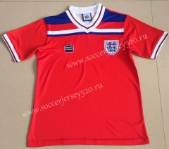 Retro Version 1980 England Away Red Thailand Soccer Jersey AAA-AY