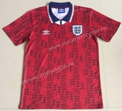 Retro Version 1994 England Away Red Thailand Soccer Jersey AAA-AY