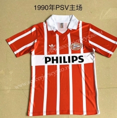 Retro Version 1990 Eindhoven Home Red Thailand Soccer Jersey AAA-AY