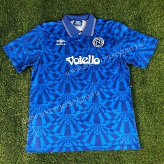 Retro Version 1991-1993 Napoli Blue Thailand Soccer Jersey AAA-503