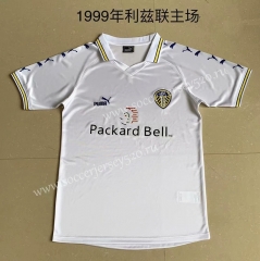 Retro Version 1999 Leeds United Home White Thailand Soccer Jersey AAA-XY