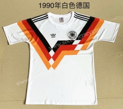 Retro Version 1990 Germany Home White Thailand Soccer Jersey AAA-709