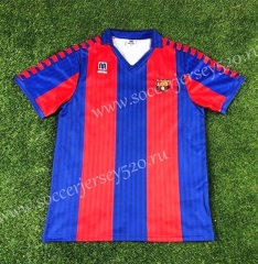 Retro Version 1991-1992 Barcelona Home Red&Blue Thailand Soccer Jersey AAA-503