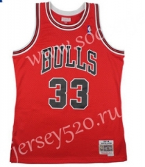 Mitchell&Ness Chicago Bulls Red #33 NBA Jersey