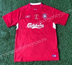 Retro Version 2005 Liverpool Home Red Thailand Soccer Jersey AAA-503