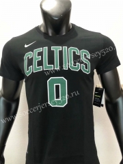 Boston Celtics NBA Black #0 Cotton T Jersey