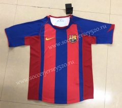 Retro Version 2004-2005 Barcelona Home Red&Blue Thailand Soccer Jersey AAA
