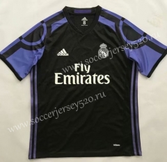 Retro Version 2015-2016 Real Madrid 2nd Away Black Thailand Soccer Jersey AAA-512