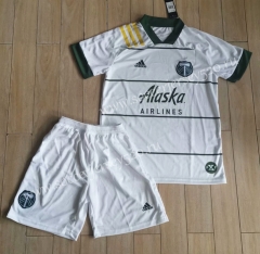 2020-2021 Portland Timbers Away White Soccer Unifrom-710