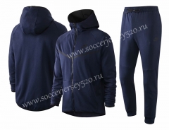 2020-2021 Nike Royal Blue Thailand Soccer Jacket Uniform With Hat-815
