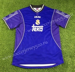 Retro Version 1997-1998 Real Madrid Away Blue Thailand Soccer Jersey AAA-503