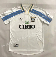 Retro Version 2000-2001 Lazio Away White Thailand Soccer Jersey AAA-905