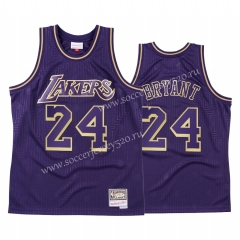 Commemorative Edition Los Angeles Lakers Purple #24 Kobe NBA Jersey