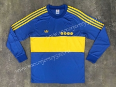 Retro Version 1981 Boca Juniors Home Blue Thailand LS Soccer Jersey AAA-SL