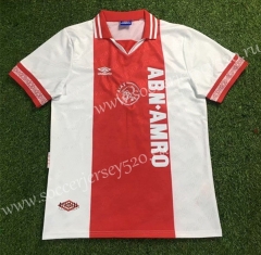 Retro Version 94-95 Ajax Home Red Thailand Soccer Jersey AAA-503