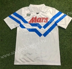 Retro Version 88-89 Napoli Away White Thailand Soccer Jersey AAA-503