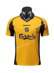 Retro Version 00-01 Liverpool Away Yellow Thailand Soccer Jersey AAA-710