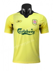 Retro Version 04-05 Liverpool Away Yellow Thailand Soccer Jersey AAA-710