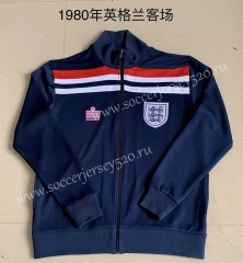 Retro Version 1980 England Royal Blue Thailand Soccer Jacket-AY