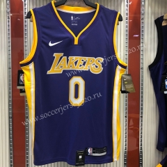 Los Angeles Lakers Purple #0 NBA Jersey-311