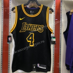 Snakeskin Version Los Angeles Lakers Black #4 NBA Jersey-311