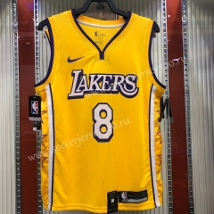 City Version Los Angeles Lakers Yellow #8 NBA Jersey-311