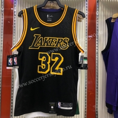 Snakeskin Version Los Angeles Lakers Black #32 NBA Jersey-311