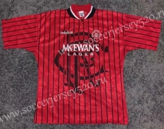 Retro Version 94-95 Rangers Away Red Thailand Soccer Jersey AAA-503