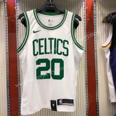 Retro Version Boston Celtics White #20 NBA Jersey-311