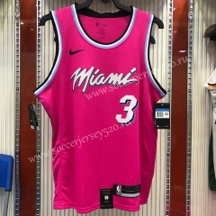Miami Heat Pink #3 NBA Jersey-311