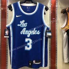 Los Angeles Lakers Blue #3 NBA Jersey-311